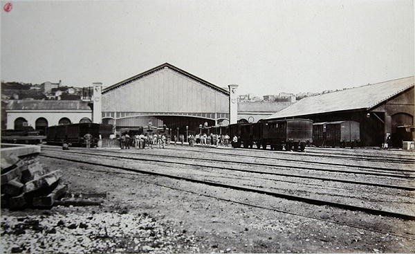 Gare de Perrache em Lyon de Edouard Denis Baldus