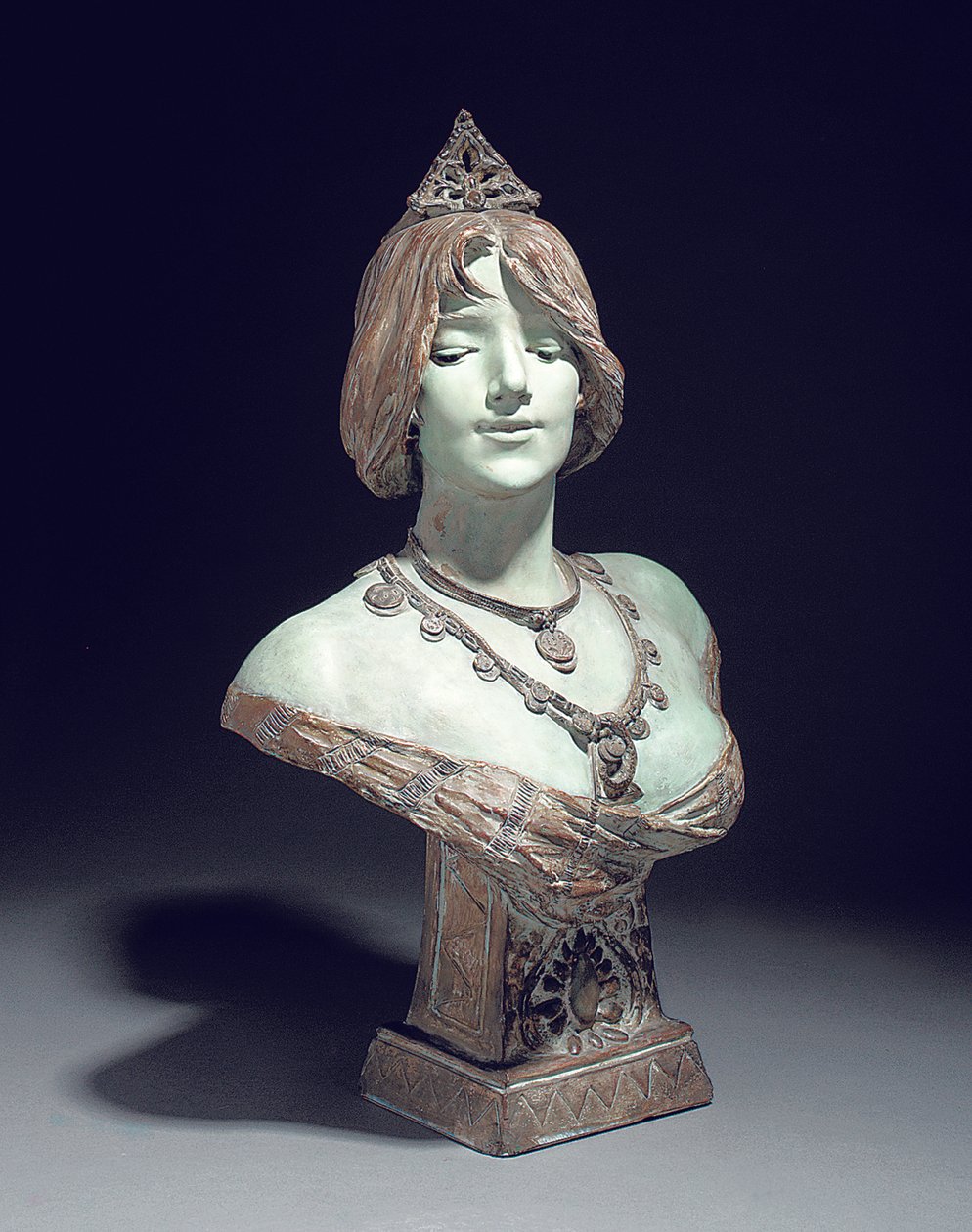 Busto modelado como Sarah Bernhardt, Exposition Universelle, Paris de Edouard (after) Drouot
