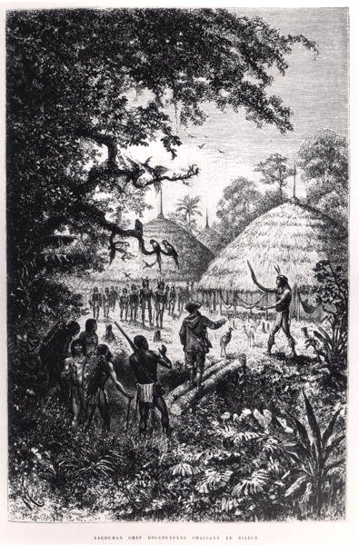 Yagouman Chefe Rougouyenne Hunting the Devil, ilustração de 