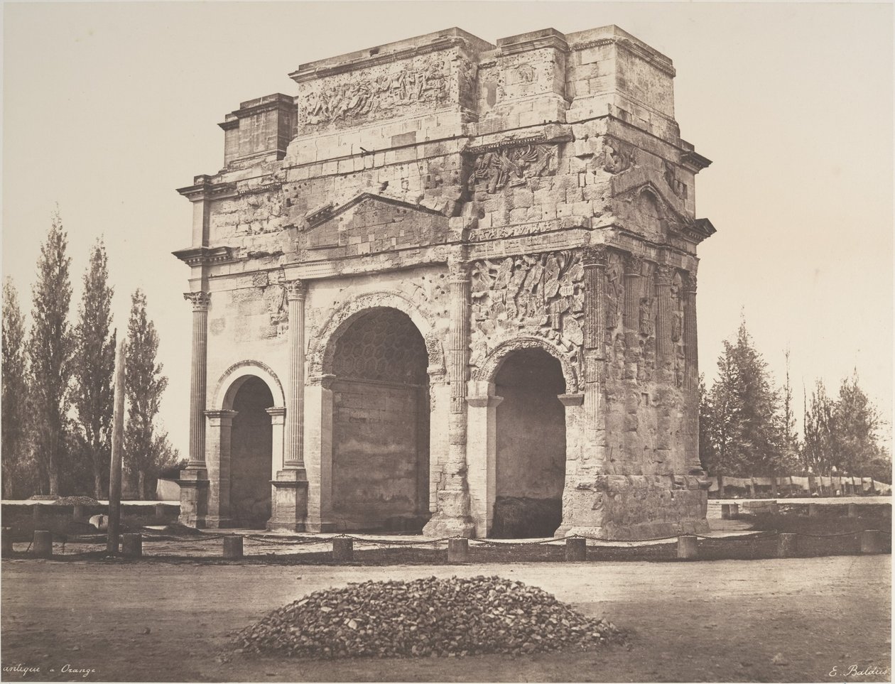 Arco antigo em Orange de Édouard Baldus