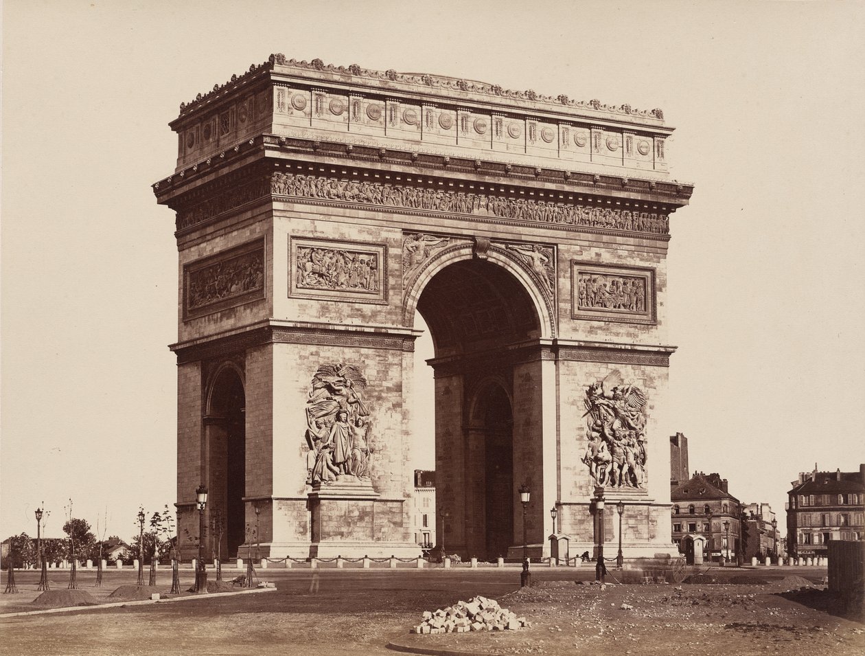 Arco do Triunfo da Estrela, Paris de Édouard Baldus