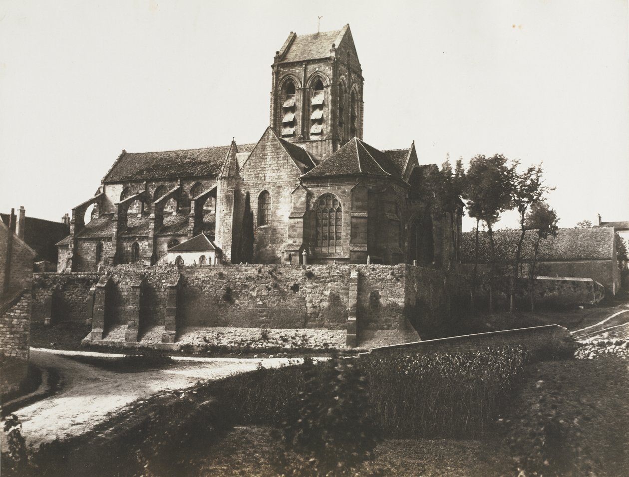 Igreja em Auvers de Édouard Baldus