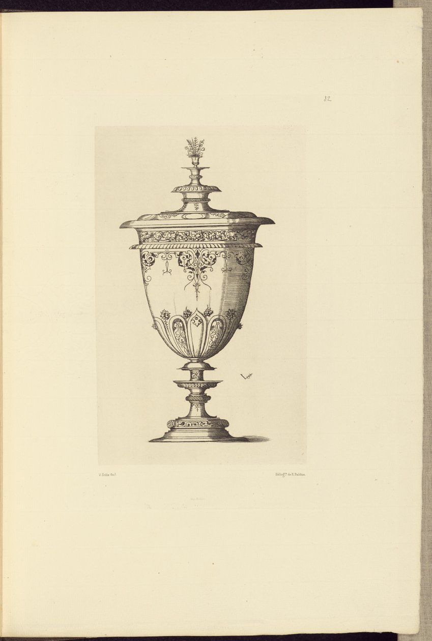 [Desenho para um vaso de Virgil Solis] de Édouard Baldus
