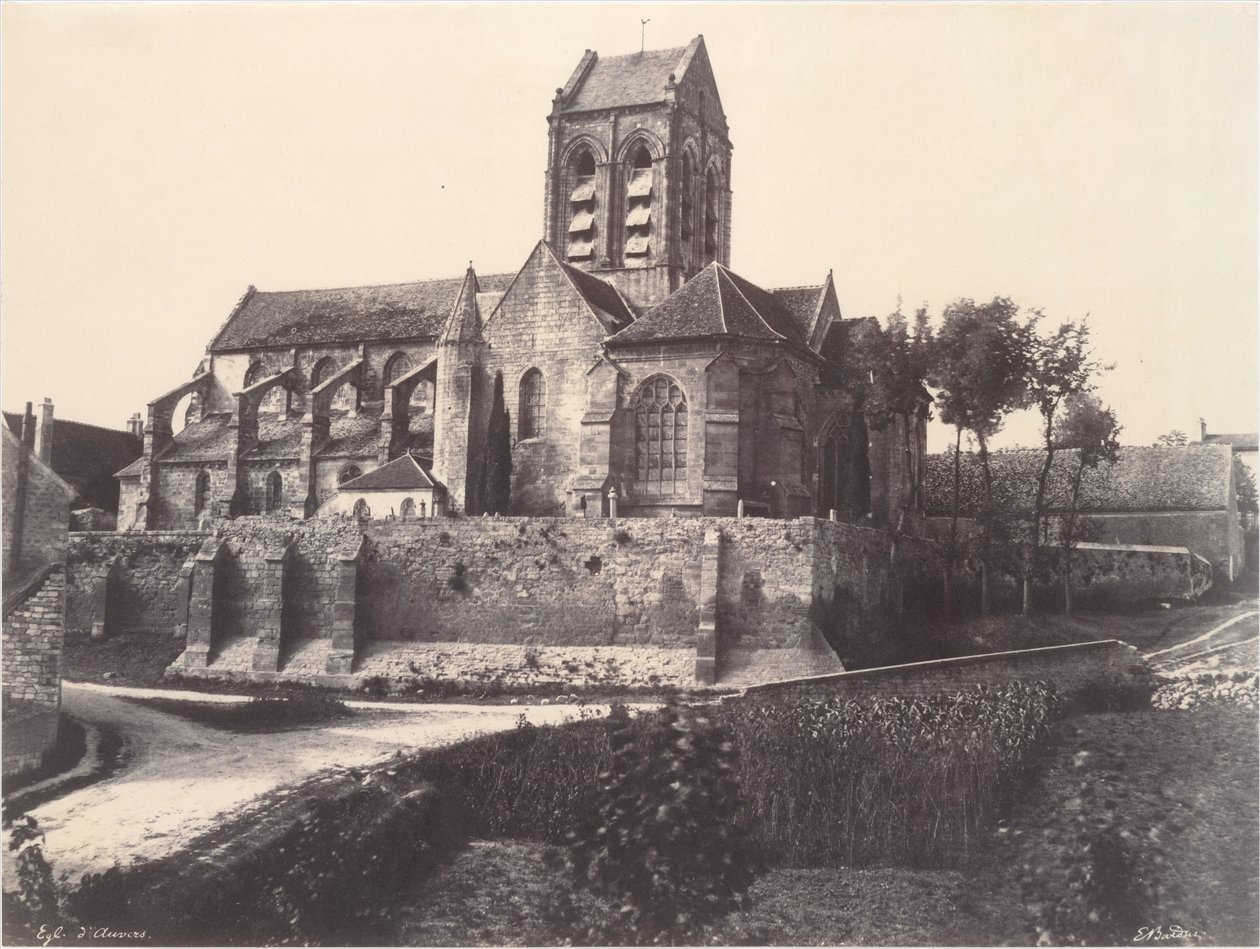 Igreja de Auvers de Édouard Baldus