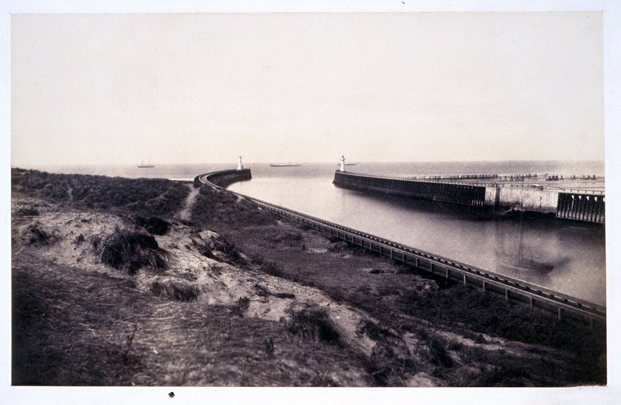 Entrada do porto de Boulogne de Édouard Baldus