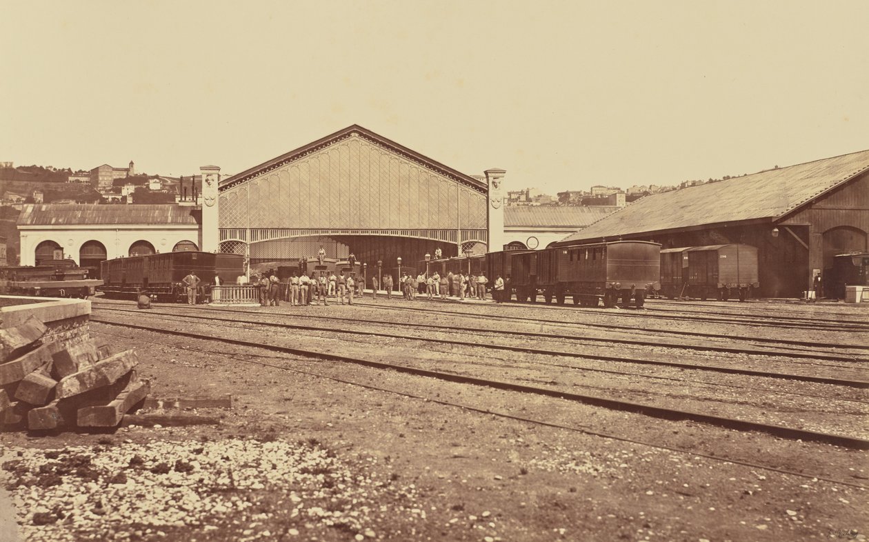Lyon. Estação de Perrache de Édouard Baldus