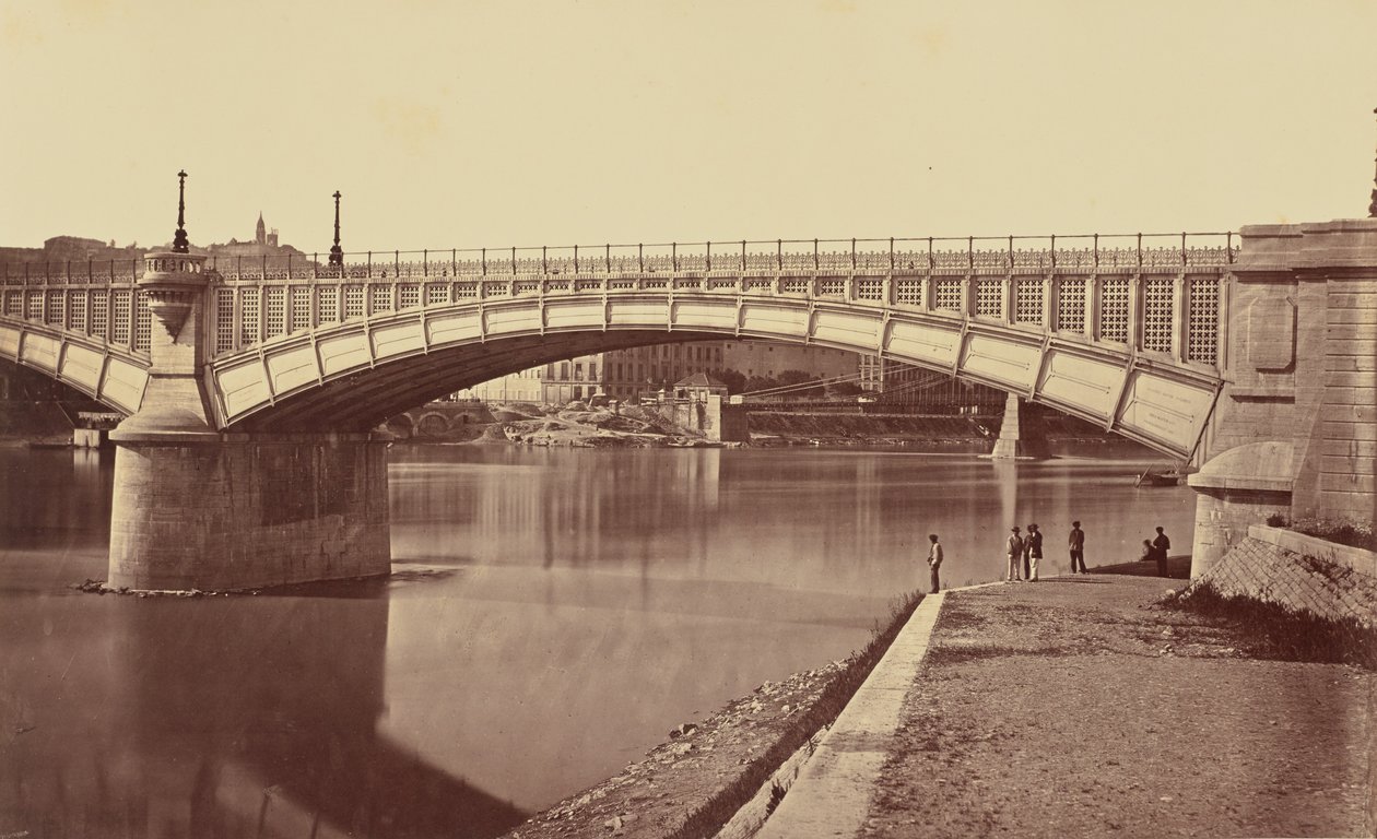 Lyon. Viaduto do Ródano de Édouard Baldus