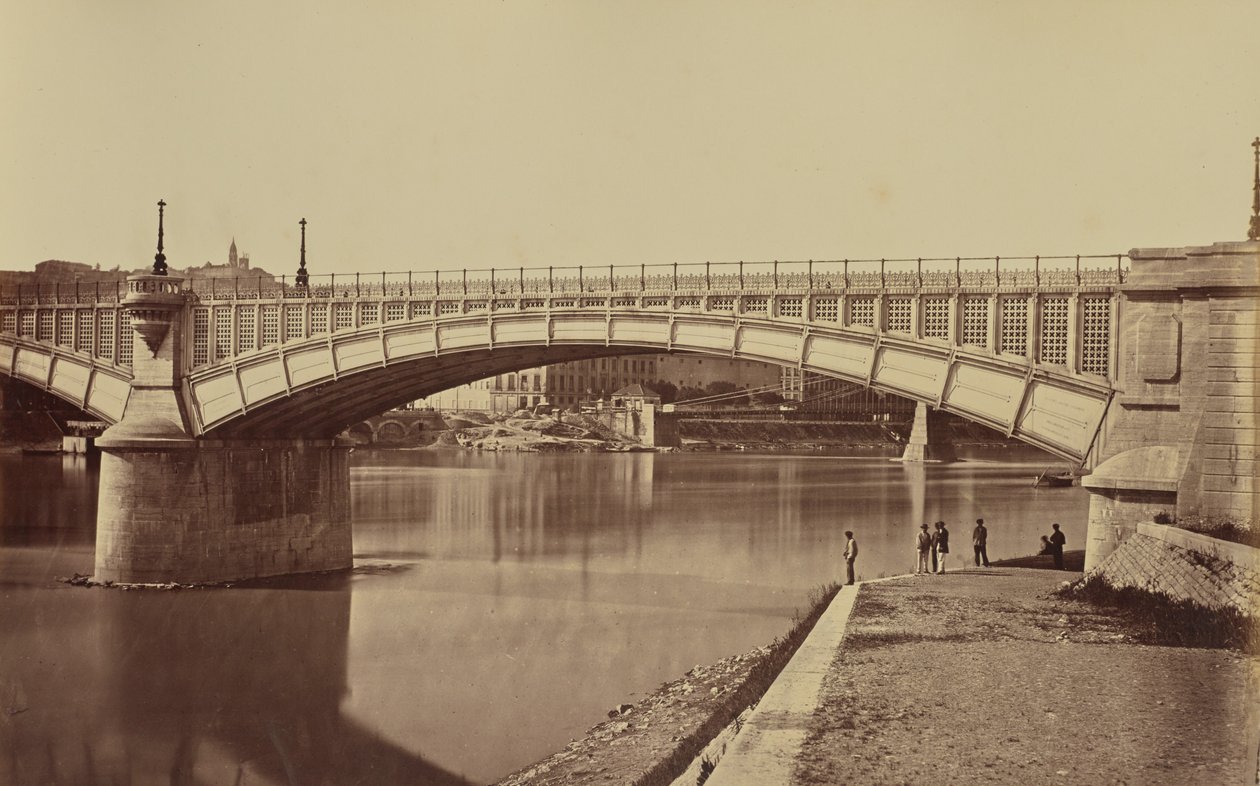 Lyon. Viaduto do Ródano de Édouard Baldus