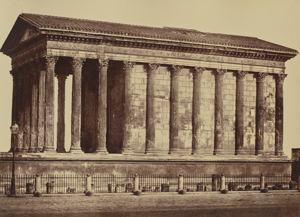 Nîmes. Maison Carrée de Édouard Baldus