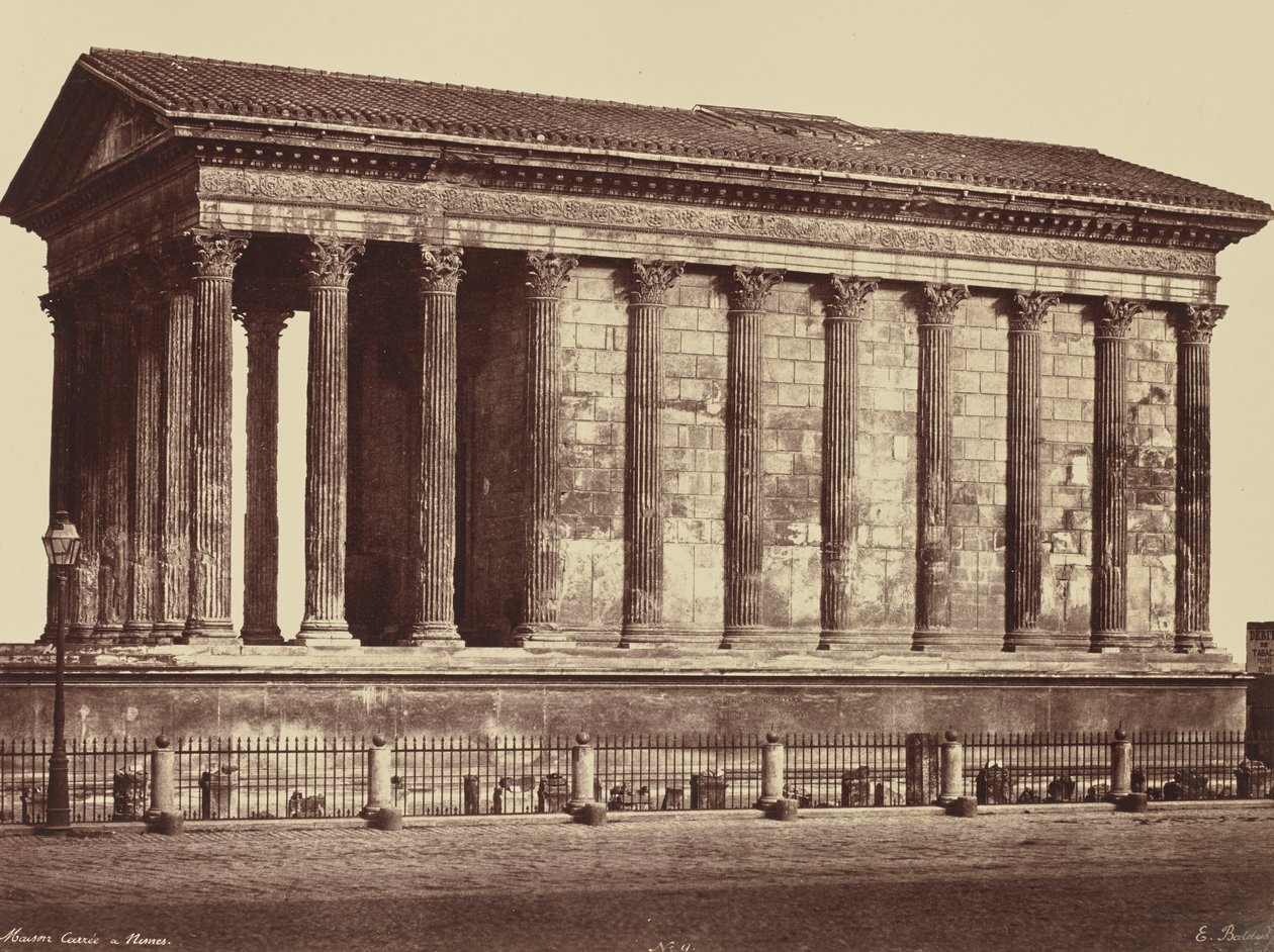 Nîmes. Maison Carrée de Édouard Baldus