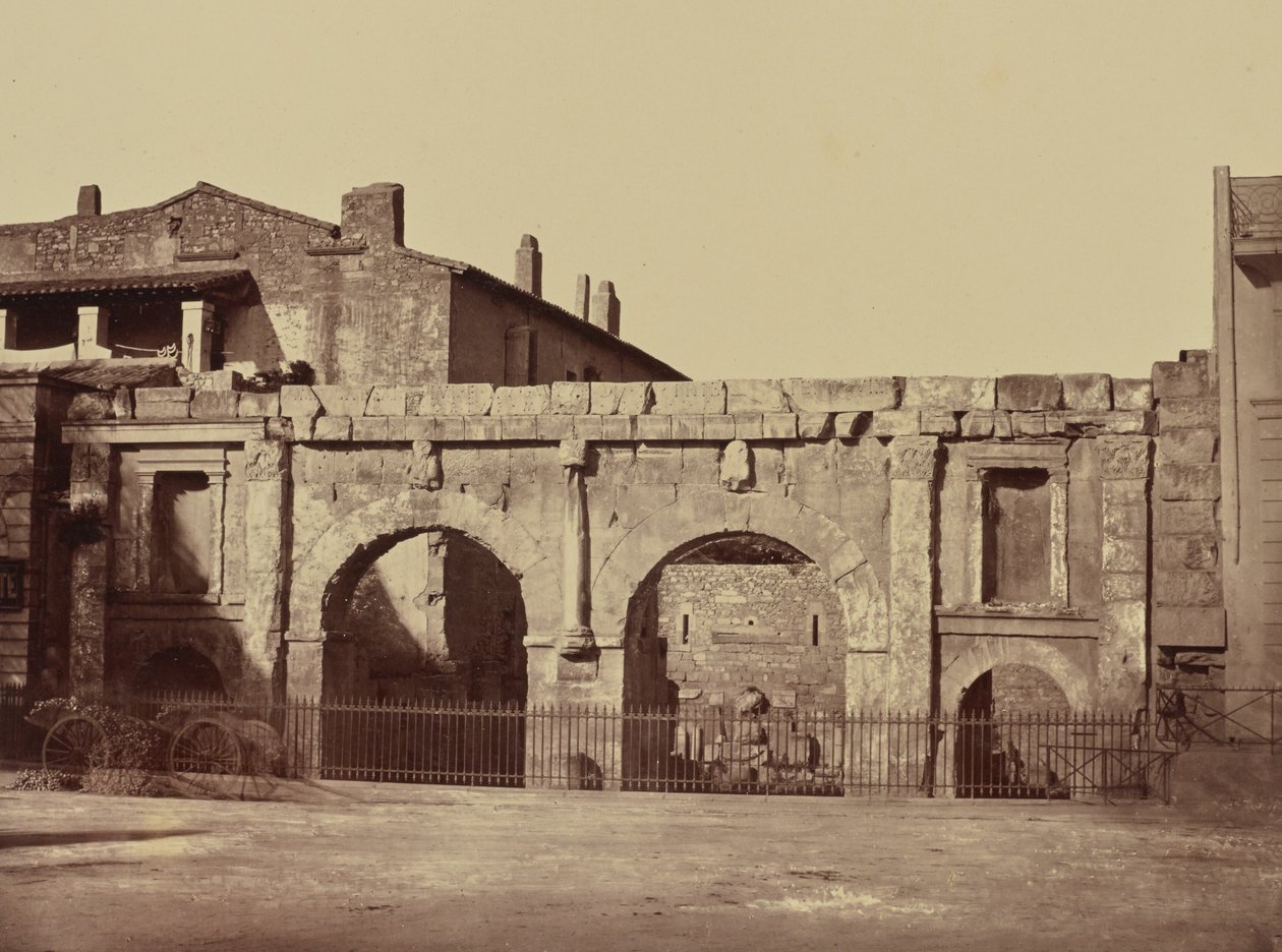 Nîmes. Porta de Augusto de Édouard Baldus