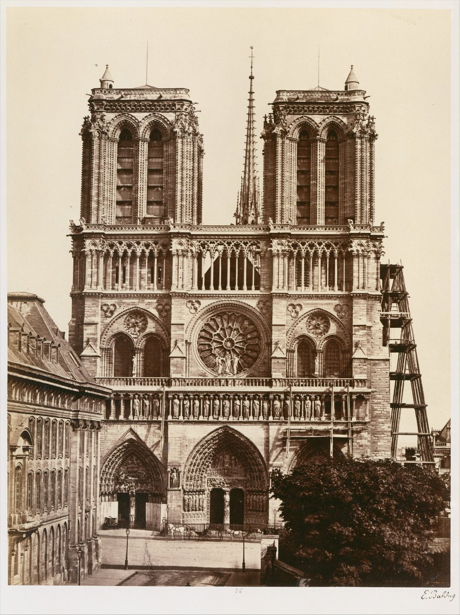 Notre-Dame (fachada) de Édouard Baldus