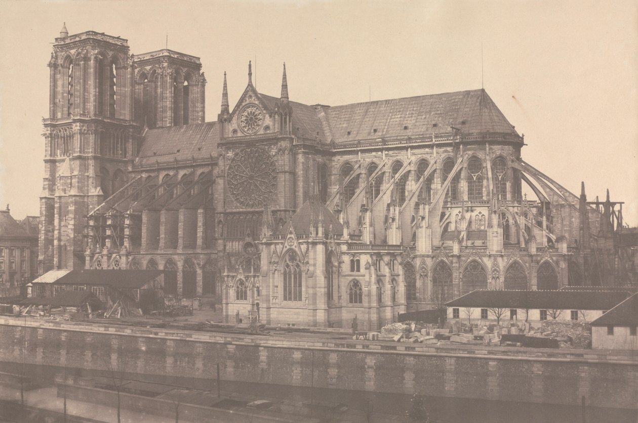 Notre Dame, Paris, 1852-1853. de Édouard Baldus