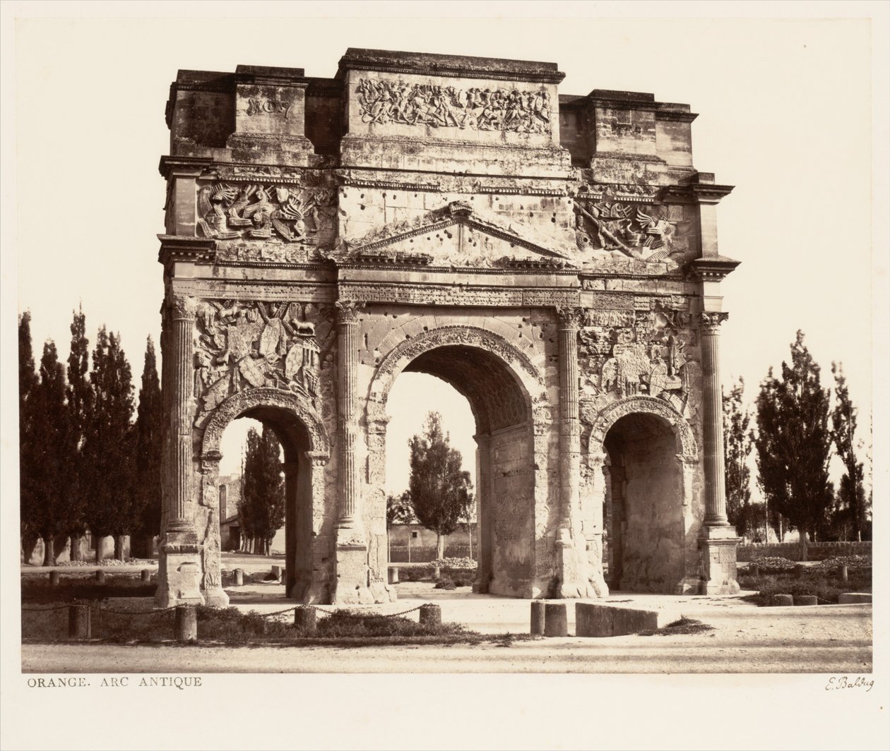 Orange, arco antigo de Édouard Baldus