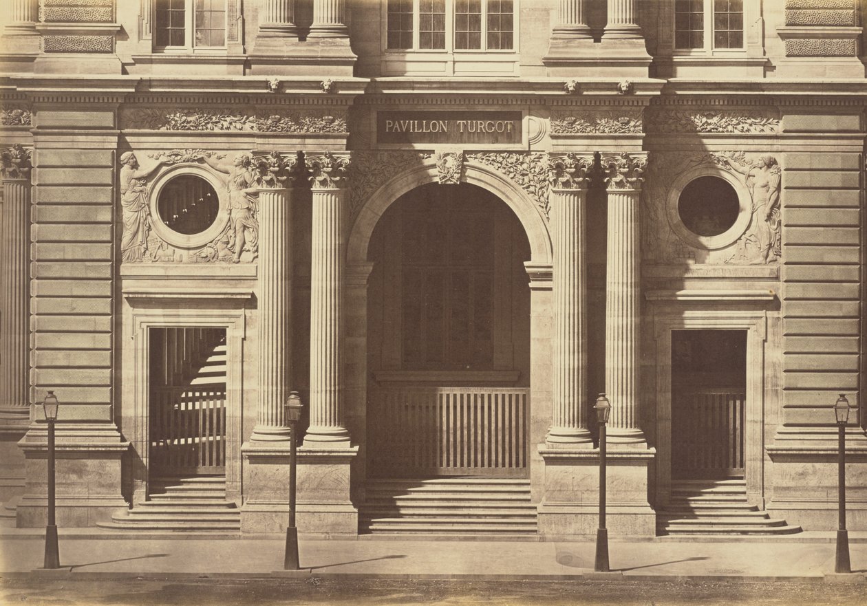O rés-do-chão do Pavilhão Turgot, Louvre, Paris de Édouard Baldus