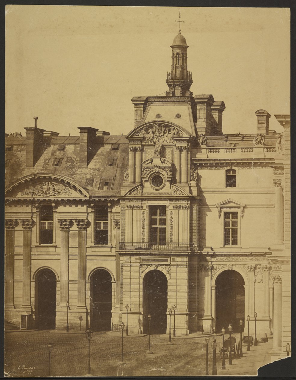 [O Louvre, Pavilhão de Rohan] de Édouard Baldus