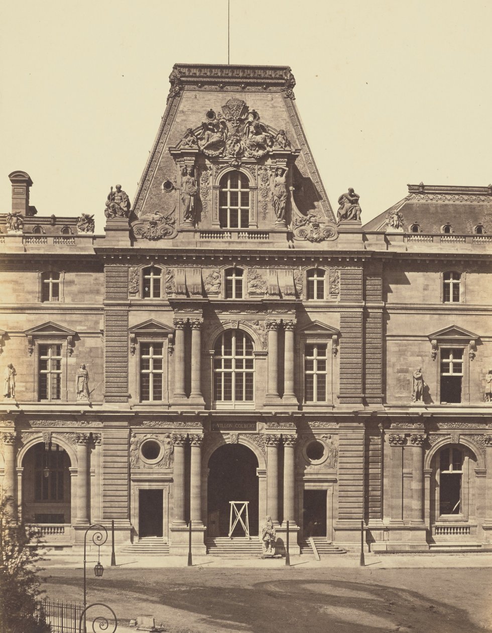 O Pavilhão Colbert, Louvre, Paris de Édouard Baldus