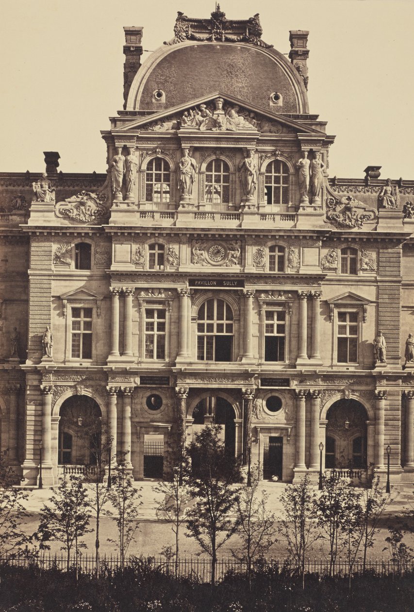 [O Pavilhão Sully, Louvre, Paris] de Édouard Baldus
