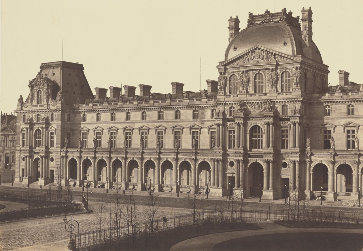 O Pavilhão Turgot, Louvre, Paris de Édouard Baldus