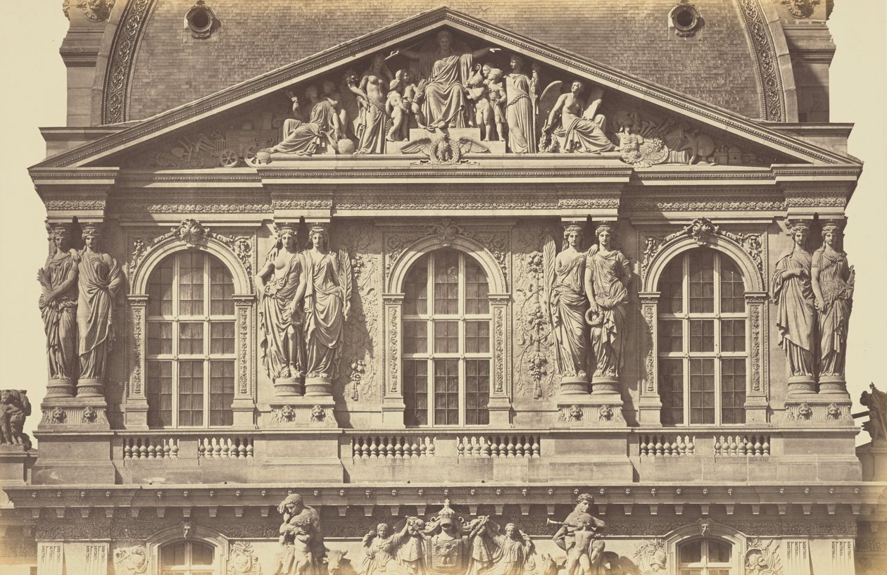 [O segundo piso do Pavilhão Richelieu, Louvre, Paris] de Édouard Baldus