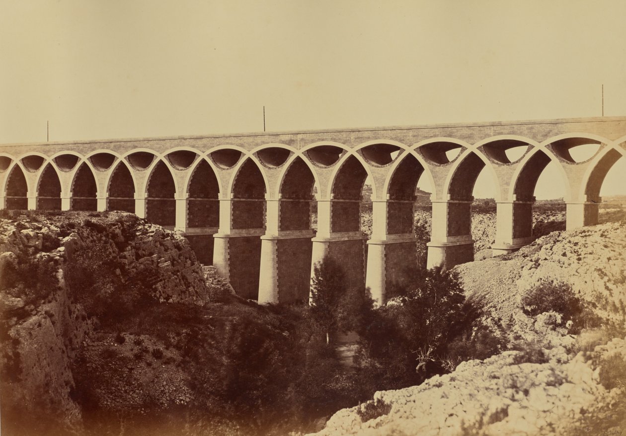 Viaduto de Saint-Chamas de Édouard Baldus