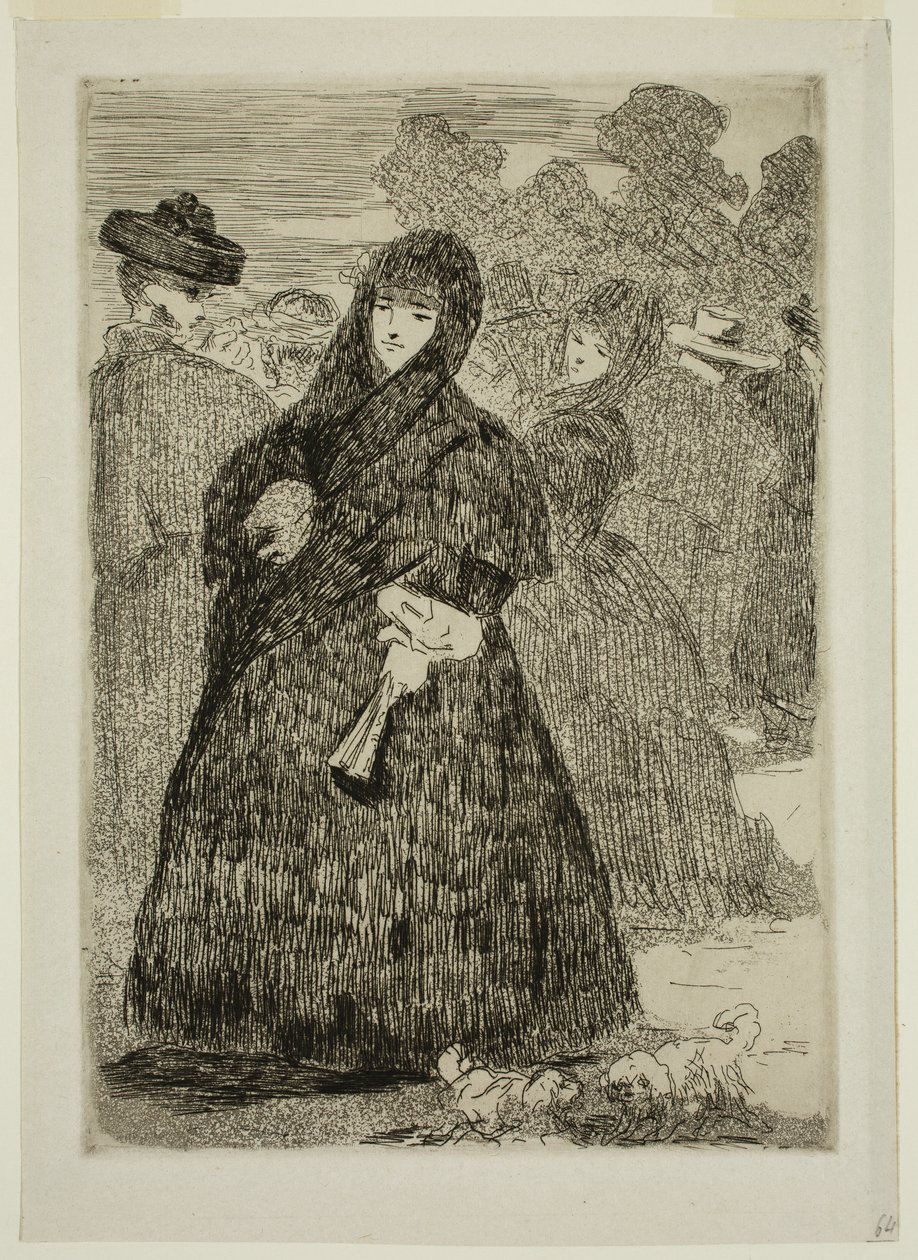 No Prado de Edouard and Bracquemond Felix Joseph Auguste Manet