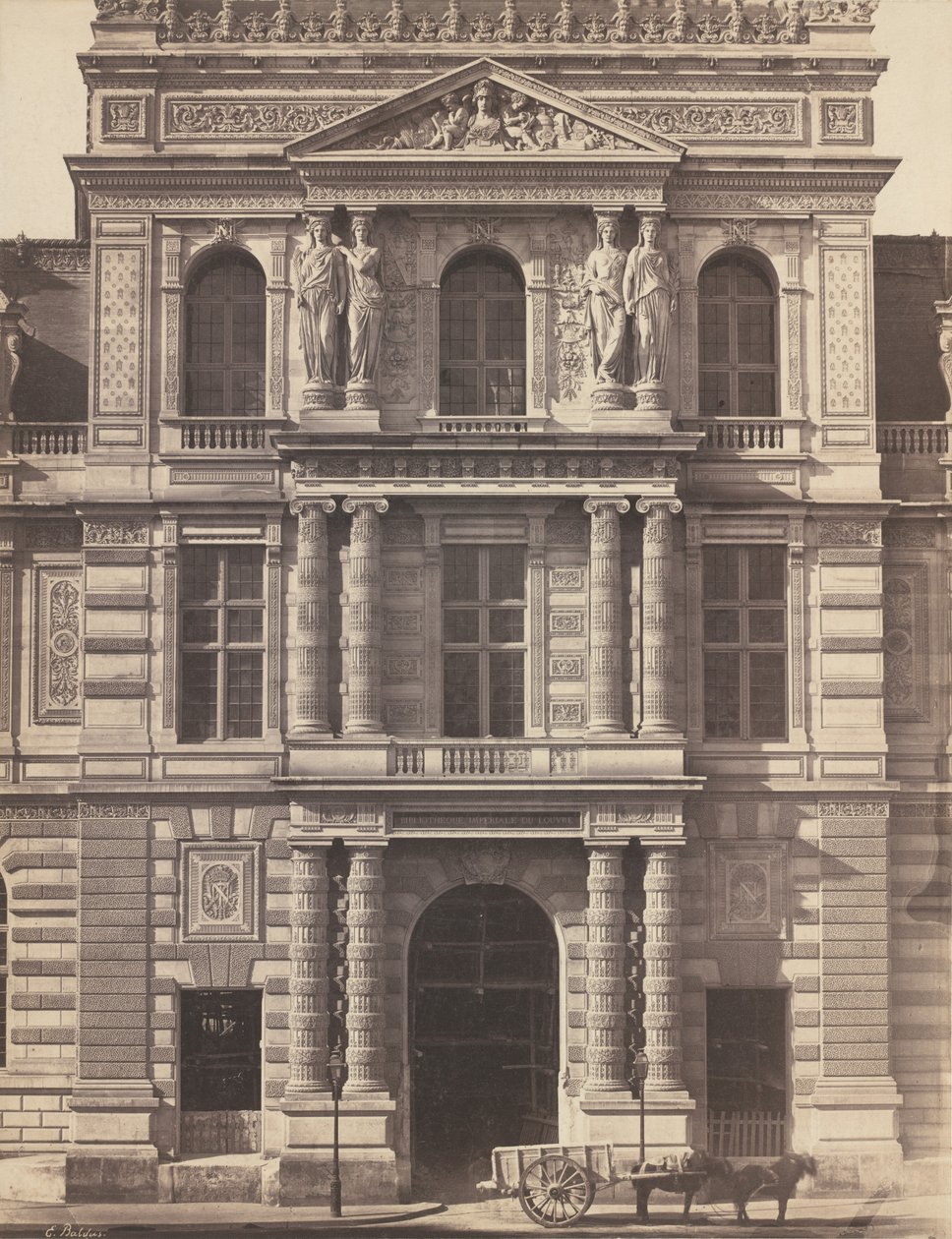 Biblioteca Imperial do Louvre de Edouard Denis Baldus