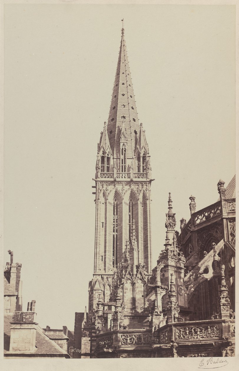 Igreja de Saint-Pierre, Caen de Edouard Denis Baldus