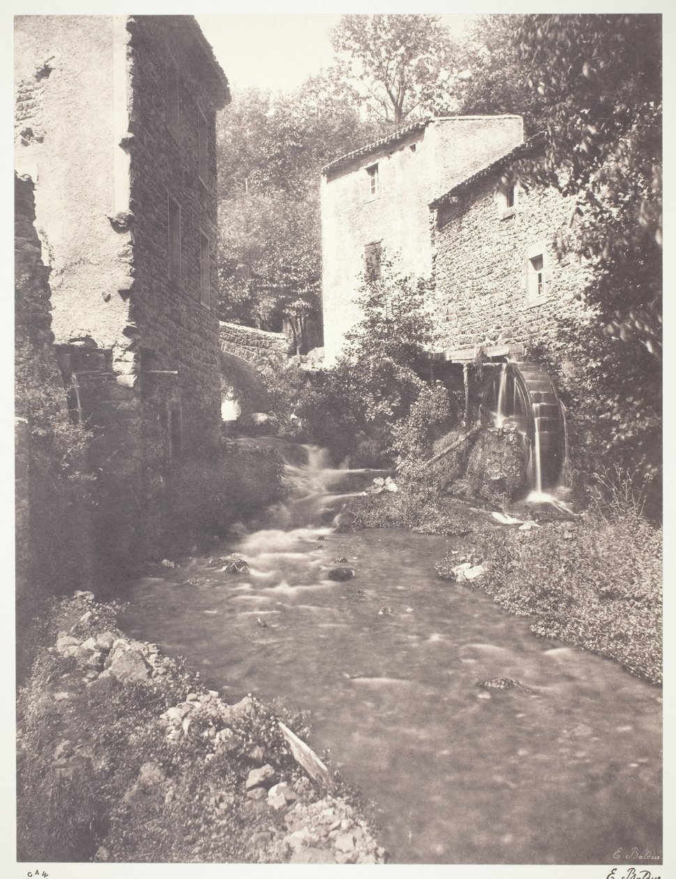 Moinhos de água em Auvergne de Edouard Denis Baldus