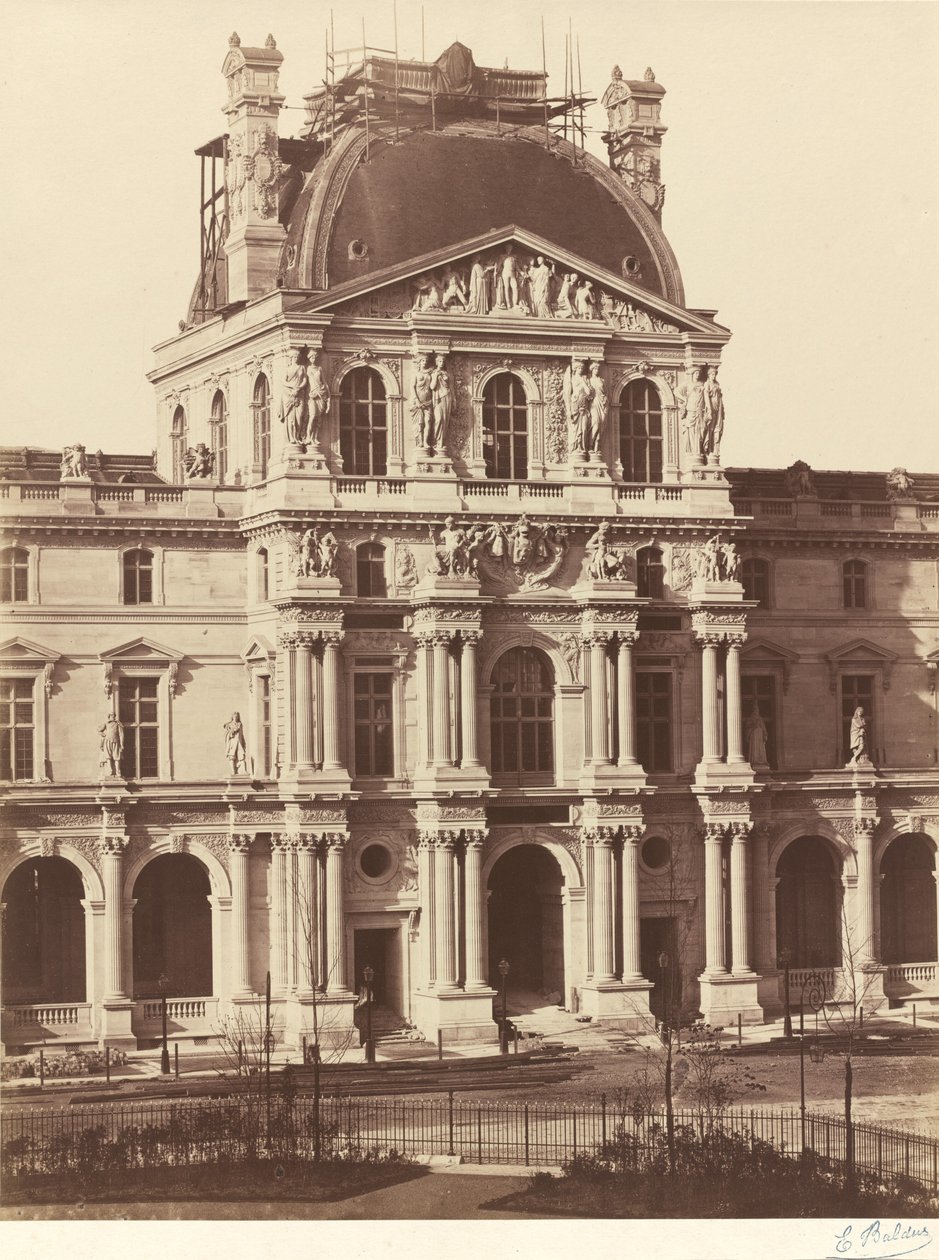 Vista do Louvre de Edouard Denis Baldus
