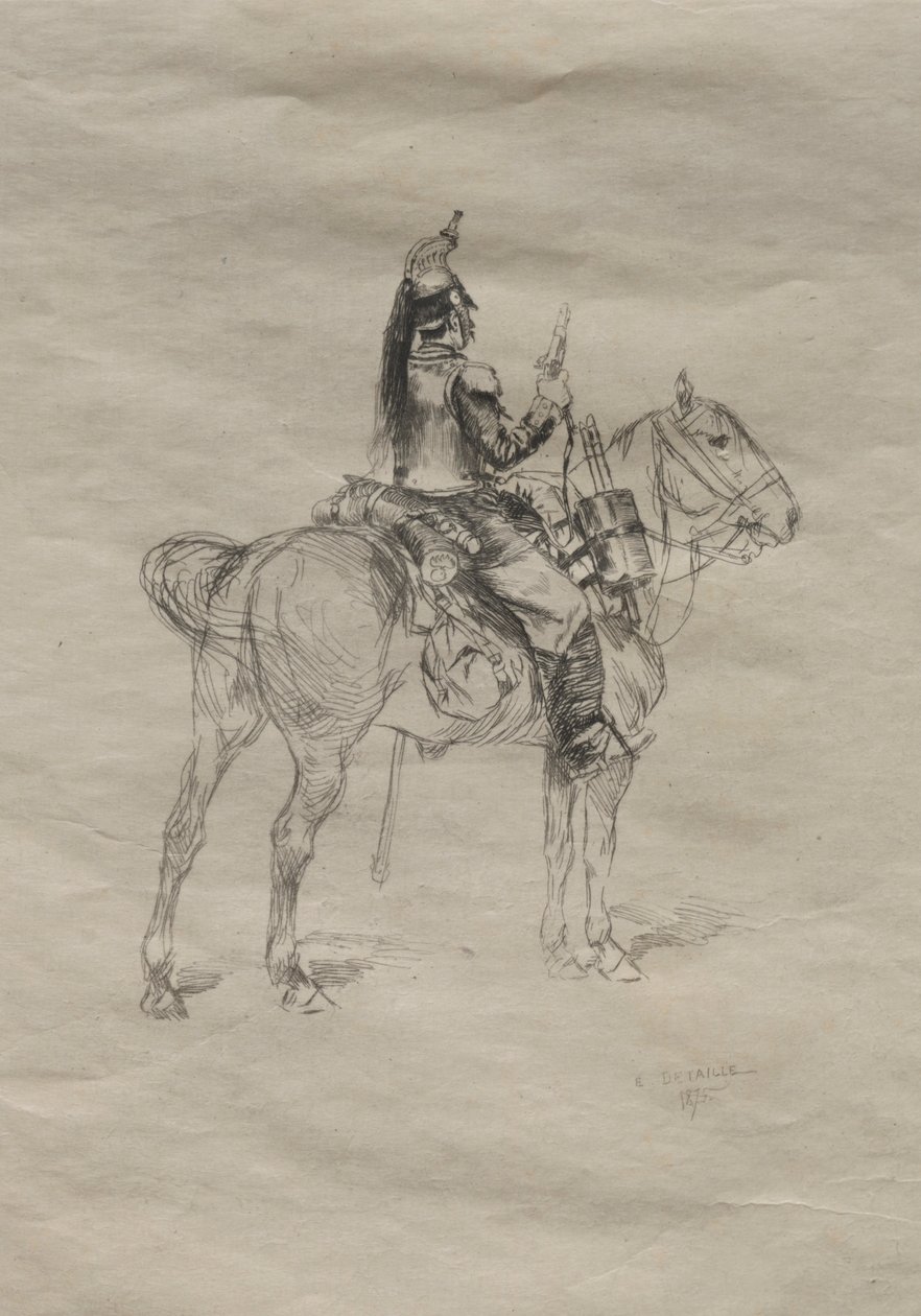O Cavaleiro, 1875. de Jean Baptiste Edouard Detaille