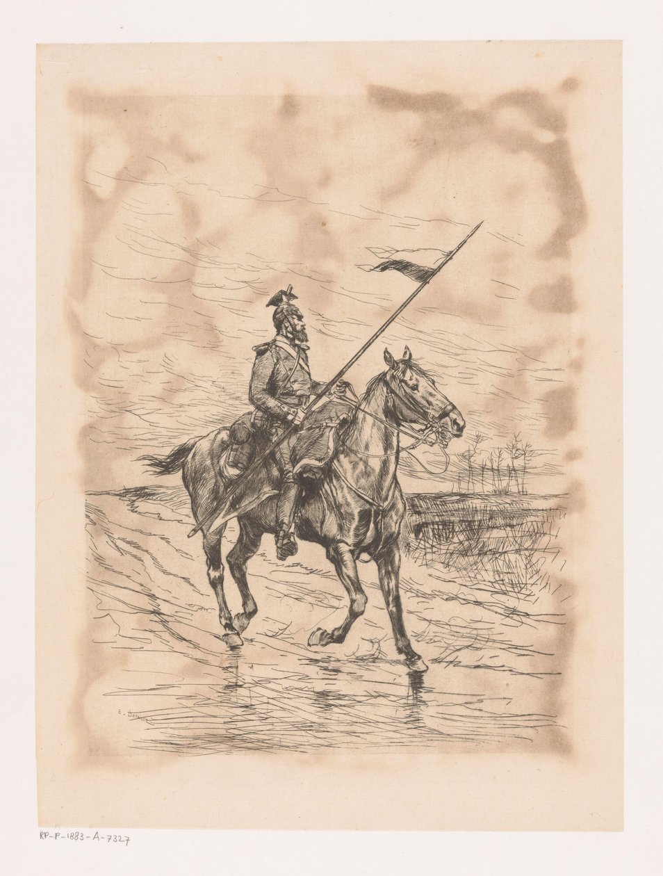 Ulaan em tempo tempestuoso de Edouard Detaille