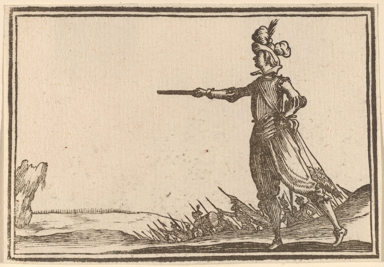 Comandante Militar a Pé de Edouard Eckman after Jacques Callot