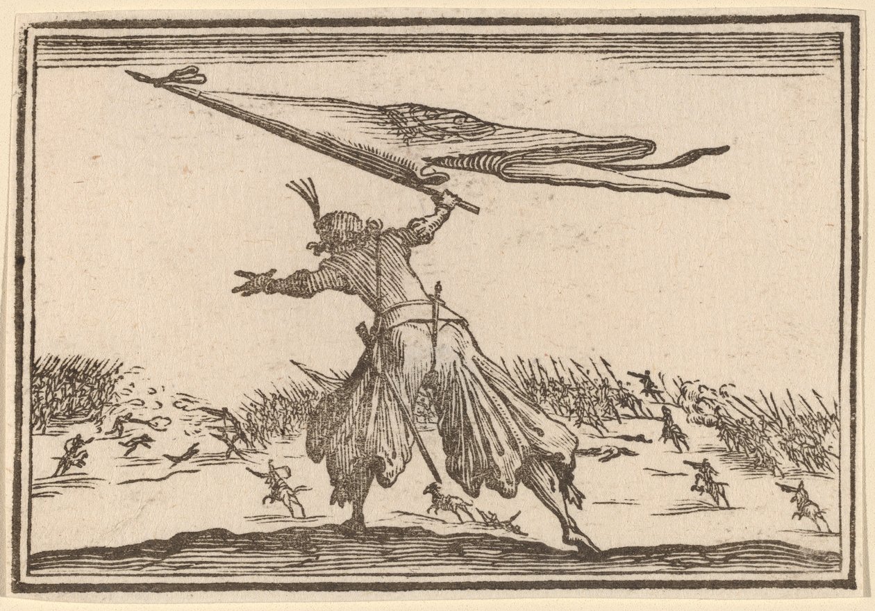 Portador padrão de Edouard Eckman after Jacques Callot