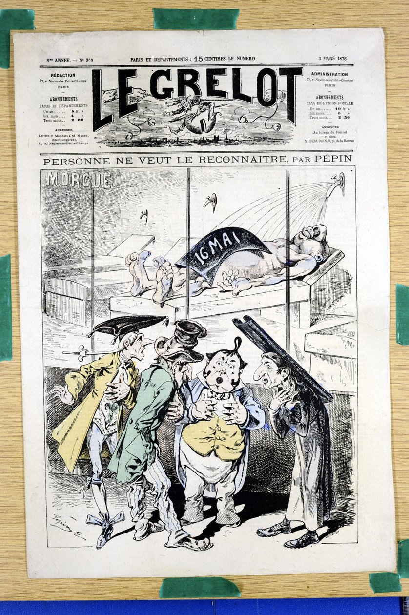 Capa do "Le Grelot", número 360, Satirique en Couleurs de Edouard Guillaumin Pepin