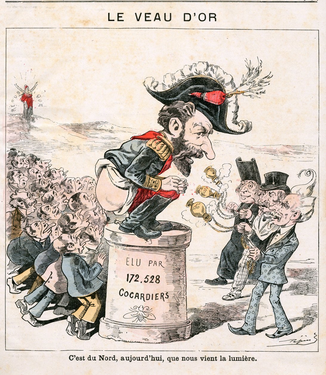 Capa do "Le Grelot", número 889, Satirique en Couleurs de Edouard Guillaumin Pepin