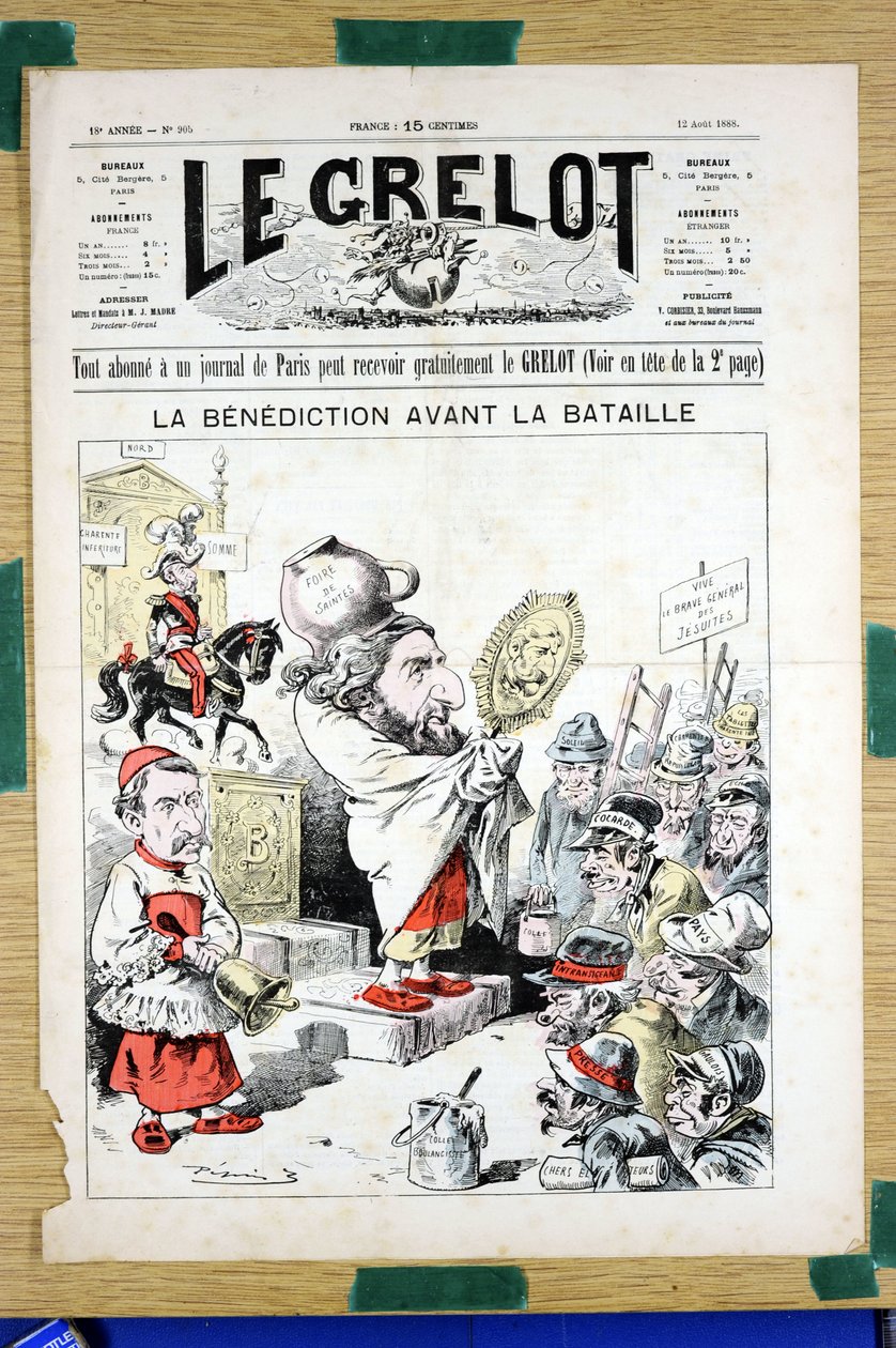 Capa do "Le Grelot", número 905, Satirique en Couleurs de Edouard Guillaumin Pepin