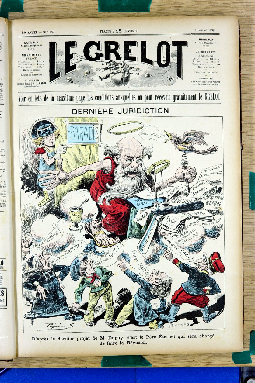 Capa do "Le Grelot", número 1452, Satirique en Couleurs de Edouard Guillaumin Pepin