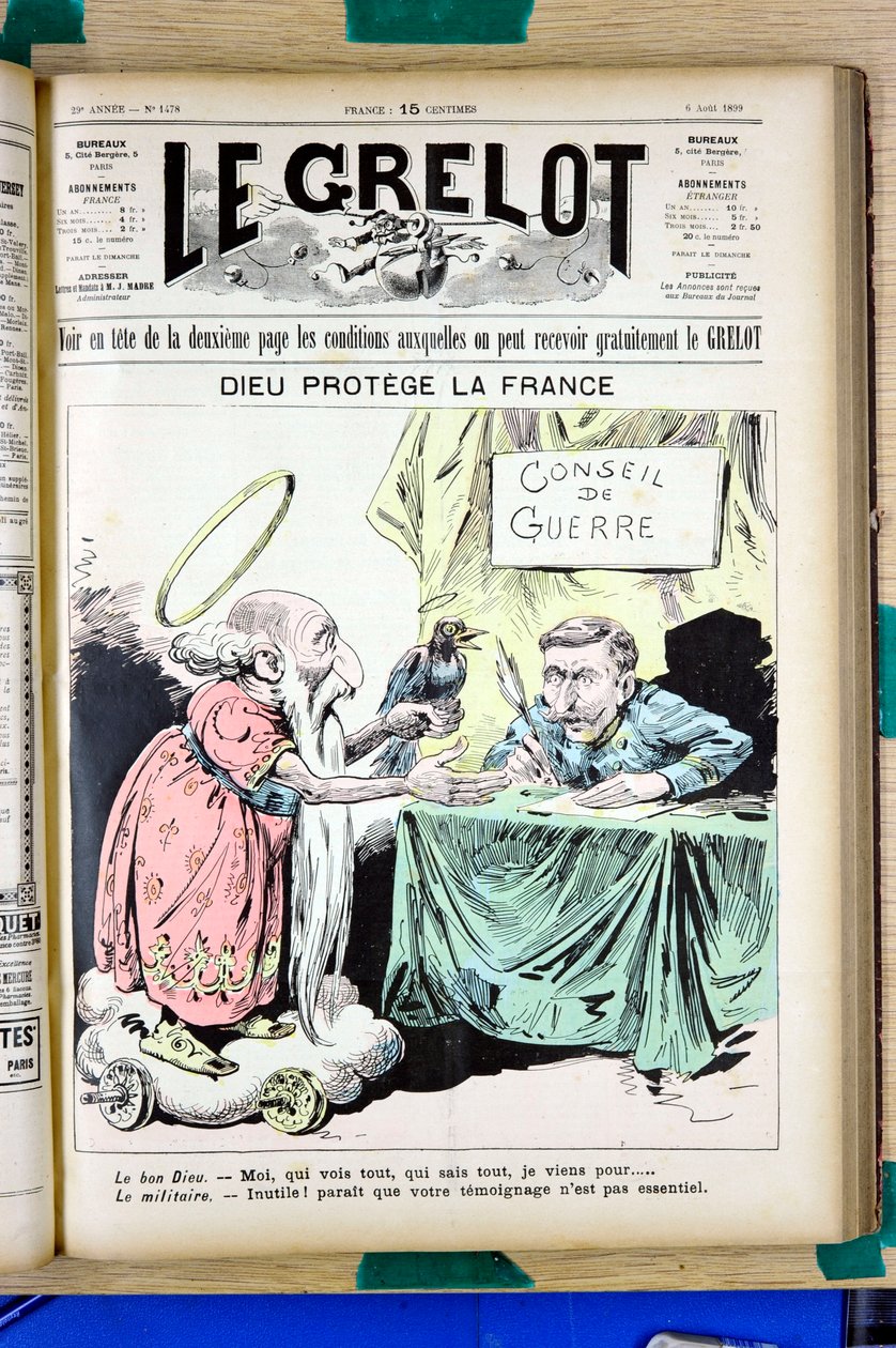 Capa do "Le Grelot", número 1478, Satirique en Couleurs de Edouard Guillaumin Pepin
