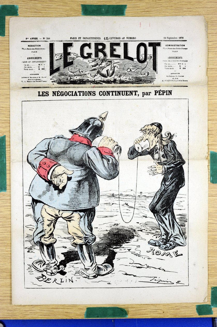 Capa do "Le Grelot", número 388, Satirique en Colours de Edouard Guillaumin Pepin