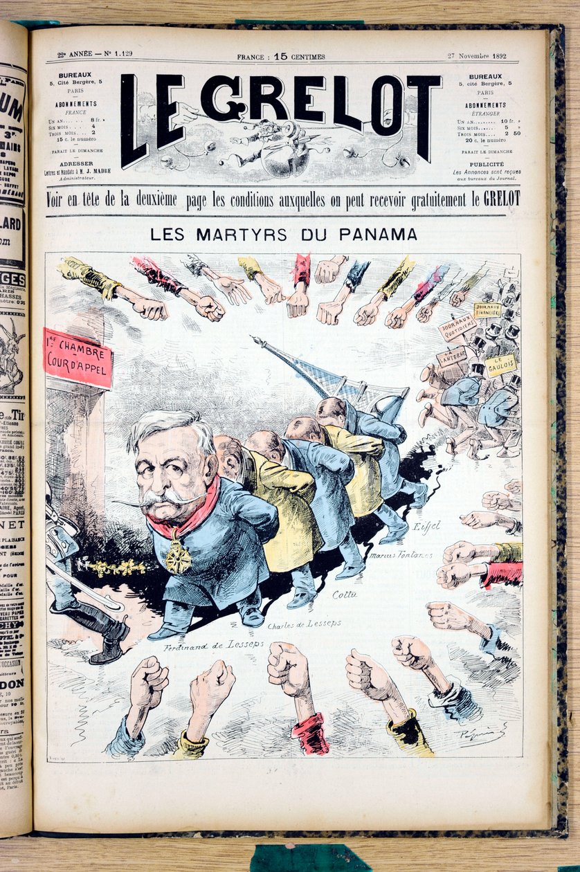 Capa de "The Grelot", Satirique en Colours de Edouard Guillaumin Pepin