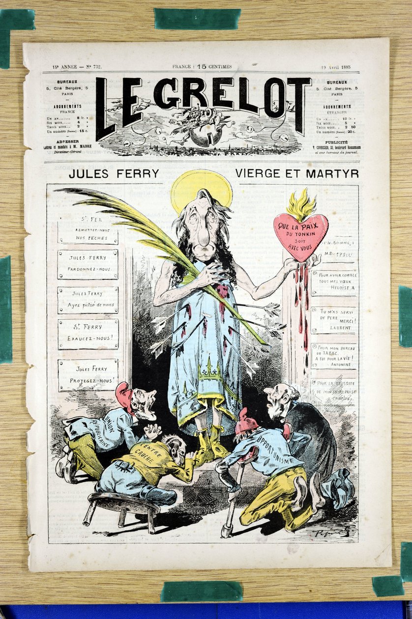 Capa do "The Grelot", número 732, Satirique en Couleurs de Edouard Guillaumin Pepin