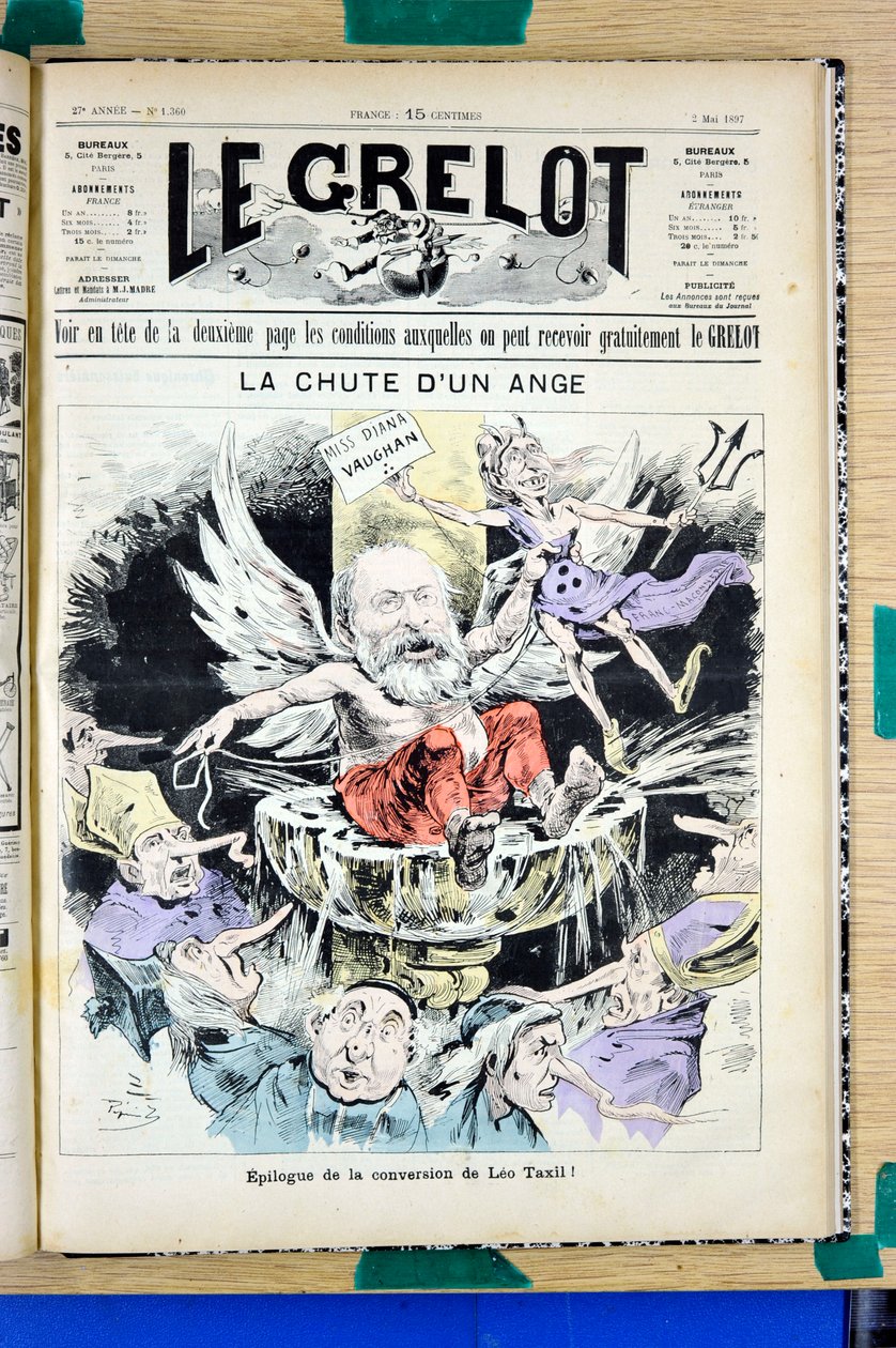 Capa do "The Grelot", número 1360, Satirique en Couleurs de Edouard Guillaumin Pepin
