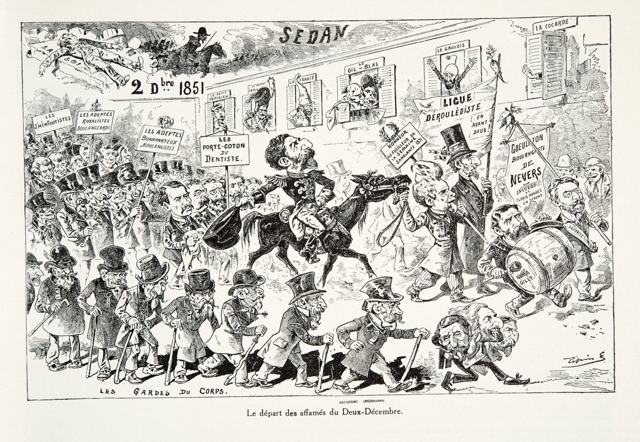A partida dos famintos de dois de dezembro, da História da Terceira República, vol. Eu, História Política, pub.1933 de Edouard Guillaumin Pepin