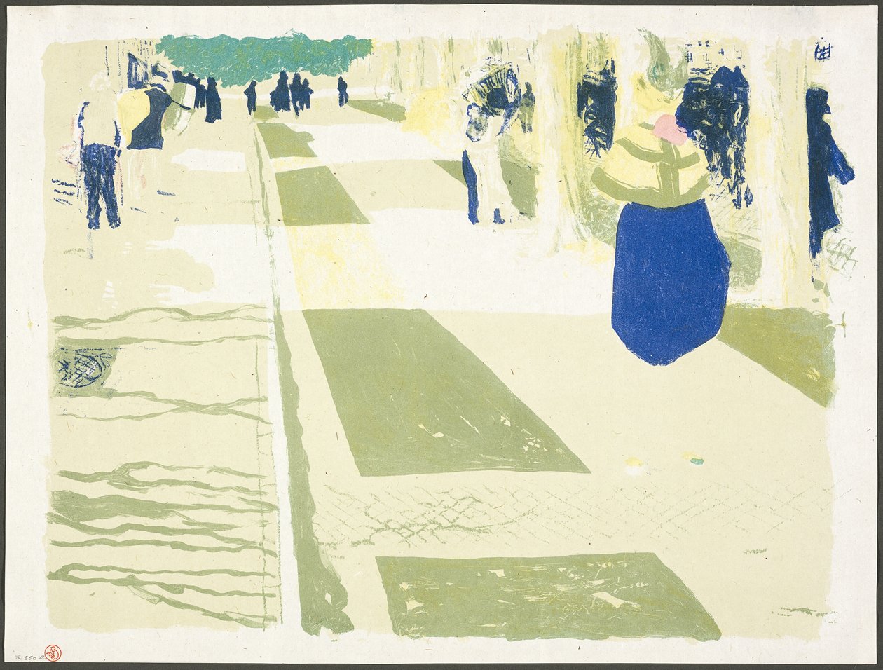 A Avenida, prato dois de Paisagens e Interiores de Édouard Jean Vuillard