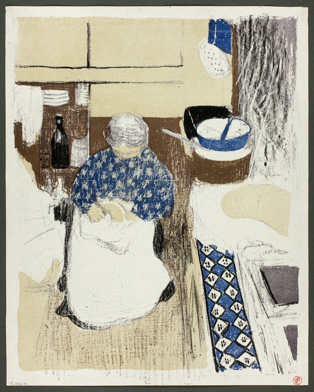 O Cozinheiro, prato onze de Paisagens e Interiores de Édouard Jean Vuillard