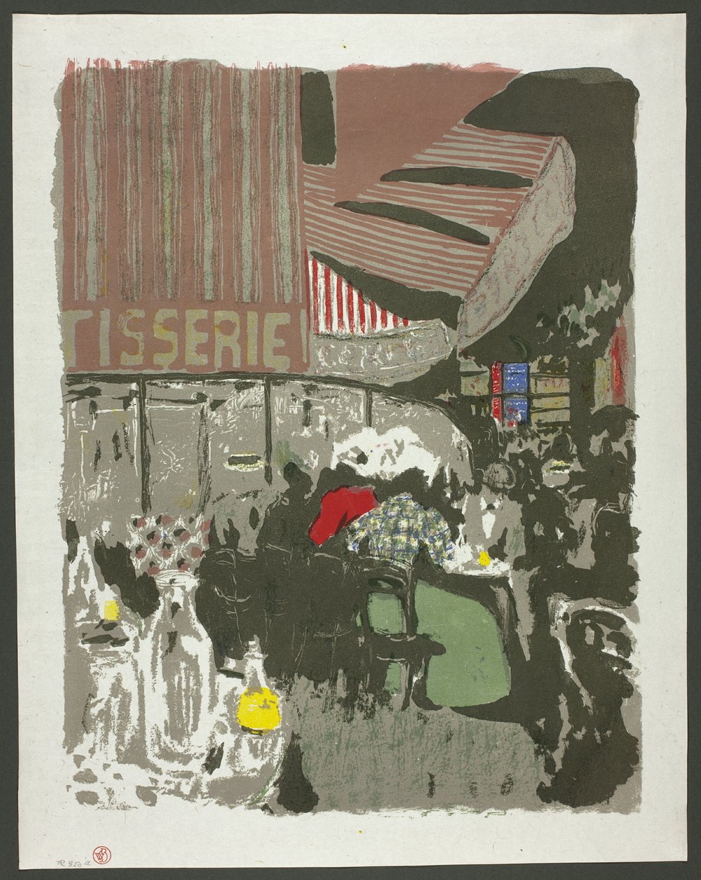 A Pastelaria, prato dez de Paisagens e Interiores de Édouard Jean Vuillard