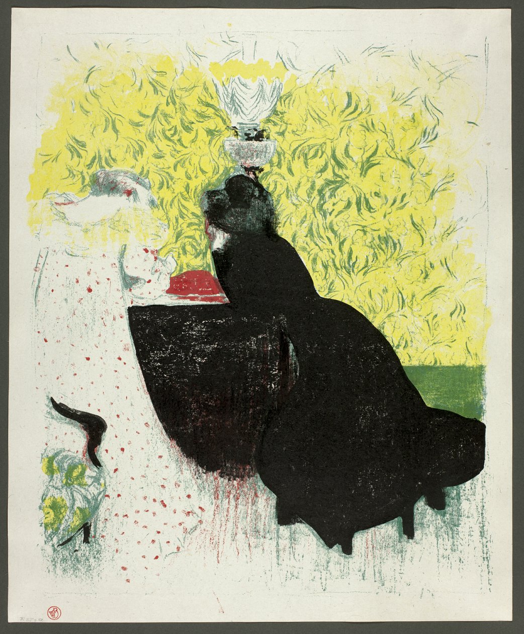 As duas cunhadas, placa doze de Paisagens e interiores de Édouard Jean Vuillard