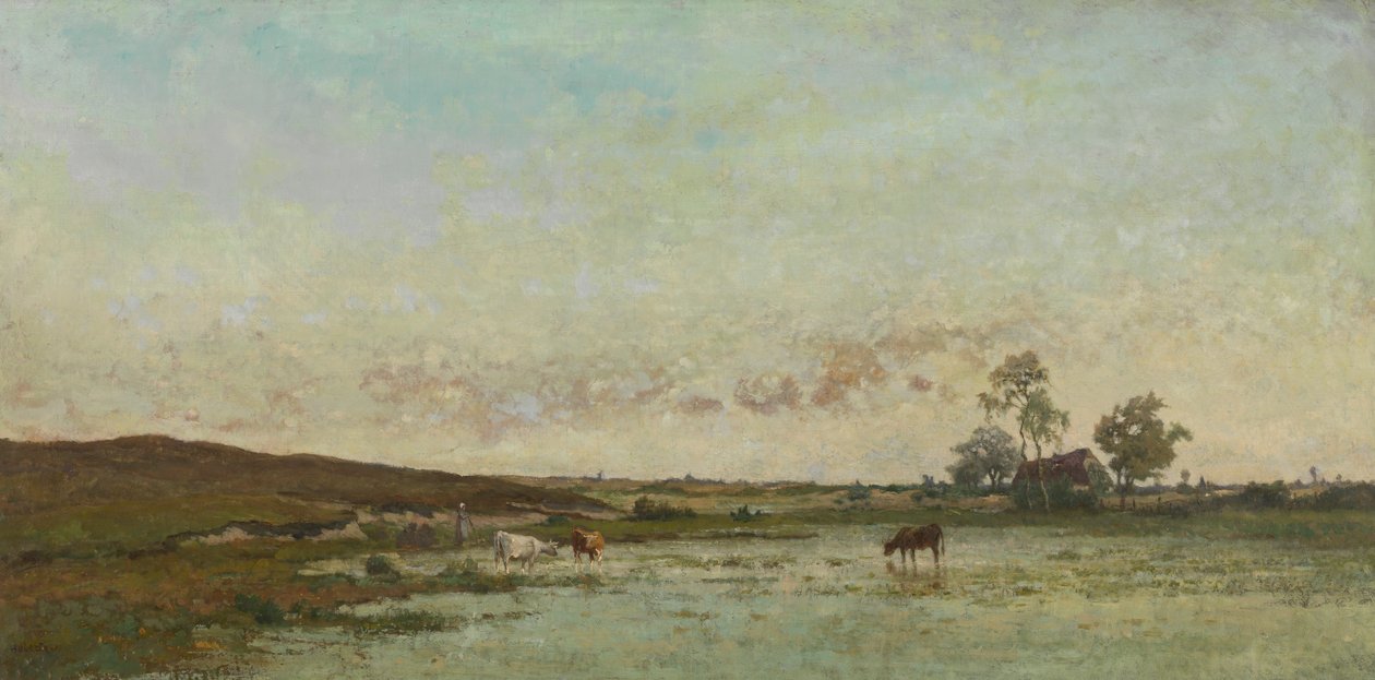 Fen no "Kempen" (óleo sobre tela) de Edouard Jules Joseph Huberti