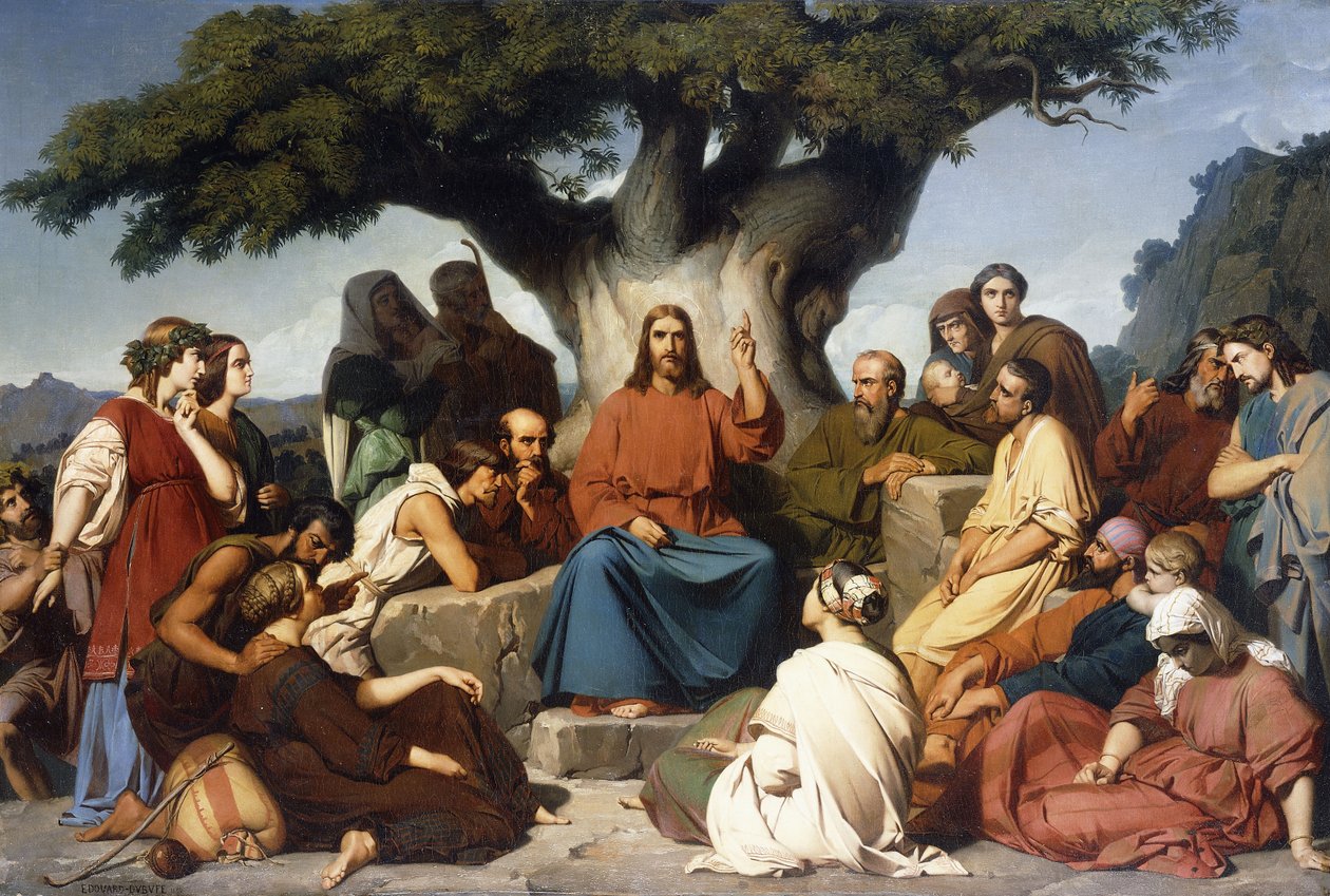 "Surmon de Jesus Cristo no Monte" de Edouard Louis Dubufe